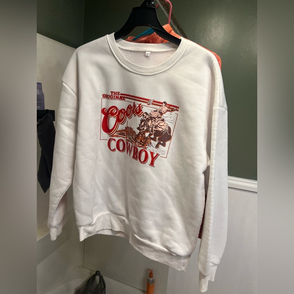 Coors cowboy crewneck